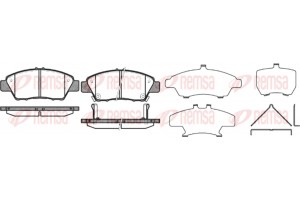 Remsa Σετ τακάκια, Δισκόφρενα - 1358.02