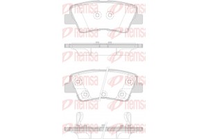 Remsa Σετ τακάκια, Δισκόφρενα - 1362.42