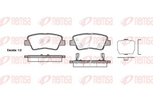 Remsa Σετ τακάκια, Δισκόφρενα - 1362.02