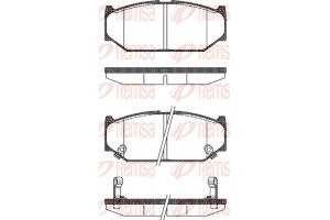 Remsa Σετ τακάκια, Δισκόφρενα - 1381.12