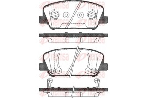 Remsa Σετ τακάκια, Δισκόφρενα - 1398.02