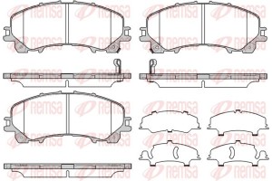 Remsa Σετ τακάκια, Δισκόφρενα - 1407.12