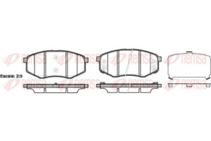 Remsa Σετ τακάκια, Δισκόφρενα - 1426.02