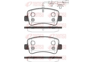 Remsa Σετ τακάκια, Δισκόφρενα - 1439.11