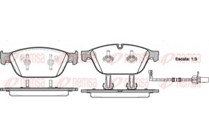 Remsa Σετ τακάκια, Δισκόφρενα - 1443.02