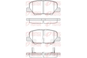 Remsa Σετ τακάκια, Δισκόφρενα - 1536.02
