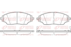 Remsa Σετ τακάκια, Δισκόφρενα - 1537.02