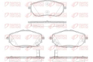 Remsa Σετ τακάκια, Δισκόφρενα - 1561.02