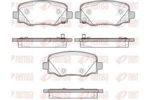 Remsa Σετ τακάκια, Δισκόφρενα - 1578.02