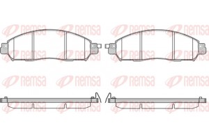 Remsa Σετ τακάκια, Δισκόφρενα - 1612.04