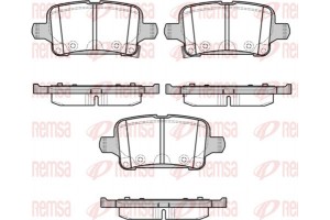 Remsa Σετ τακάκια, Δισκόφρενα - 1628.02