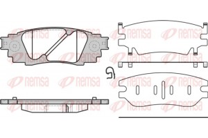 Remsa Σετ τακάκια, Δισκόφρενα - 1636.10