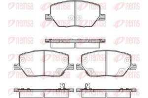 Remsa Σετ τακάκια, Δισκόφρενα - 1640.02