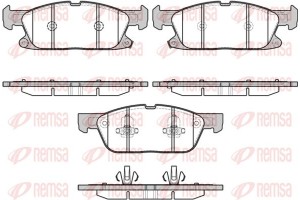 Remsa Σετ τακάκια, Δισκόφρενα - 1657.02