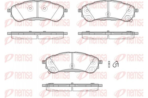 Remsa Σετ τακάκια, Δισκόφρενα - 1750.12