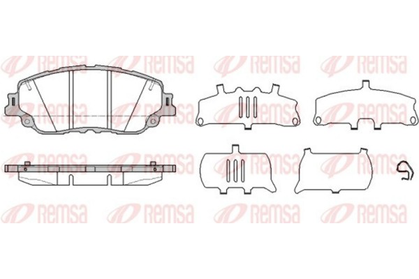 Remsa Σετ τακάκια, Δισκόφρενα - 1787.10