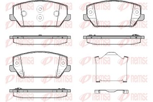 Remsa Σετ τακάκια, Δισκόφρενα - 1809.02