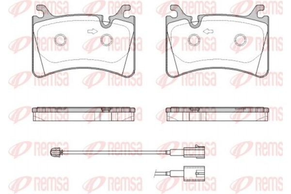 Remsa Σετ τακάκια, Δισκόφρενα - 1817.02