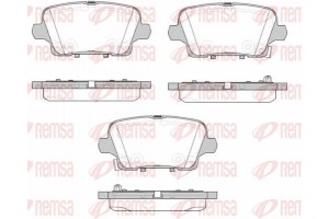 Remsa Σετ τακάκια, Δισκόφρενα - 1821.02