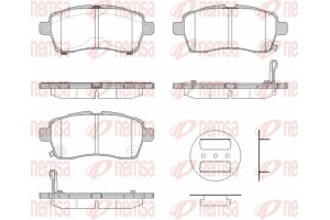Remsa Σετ τακάκια, Δισκόφρενα - 1833.02
