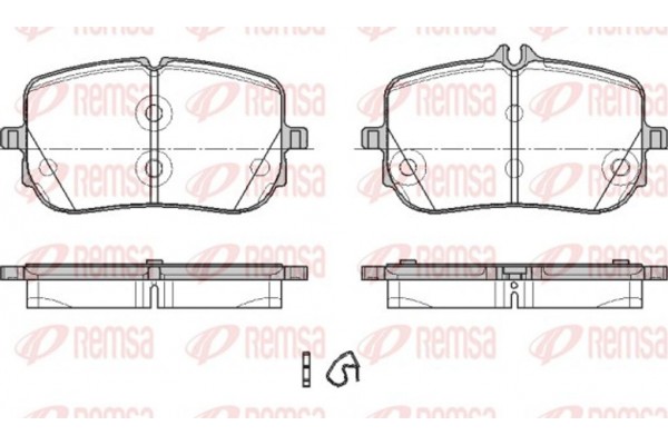 Remsa Σετ τακάκια, Δισκόφρενα - 1835.00