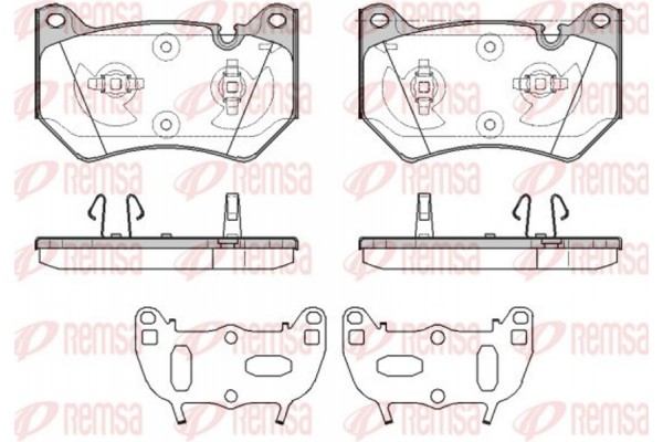 Remsa Σετ τακάκια, Δισκόφρενα - 1839.10