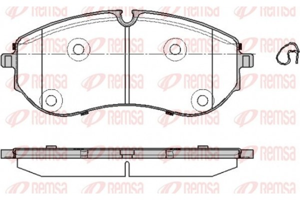Remsa Σετ τακάκια, Δισκόφρενα - 1857.00