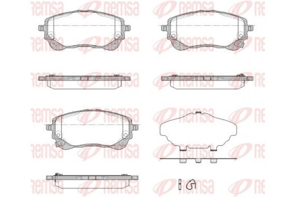 Remsa Σετ τακάκια, Δισκόφρενα - 1858.02