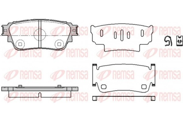 Remsa Σετ τακάκια, Δισκόφρενα - 1861.00 Remsa Σετ τακάκια, Δισκόφρενα - 1861.00