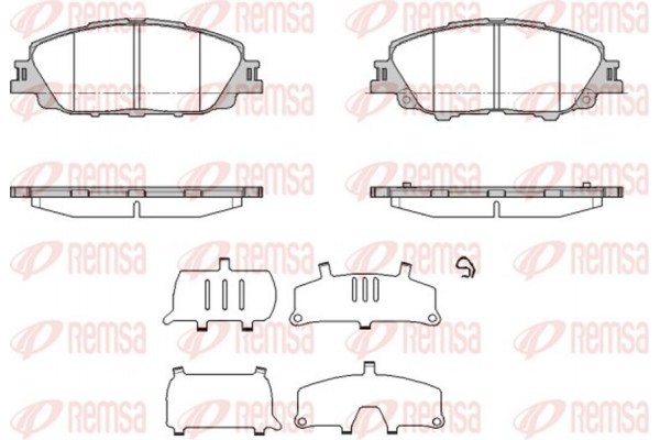 Remsa Σετ τακάκια, Δισκόφρενα - 1870.00