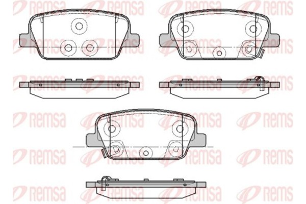 Remsa Σετ τακάκια, Δισκόφρενα - 1878.02