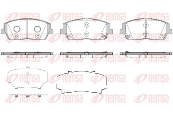 Remsa Σετ τακάκια, Δισκόφρενα - 1880.02