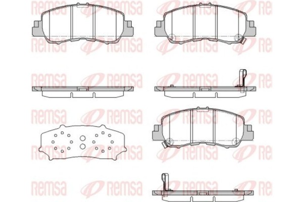 Remsa Σετ τακάκια, Δισκόφρενα - 1881.02