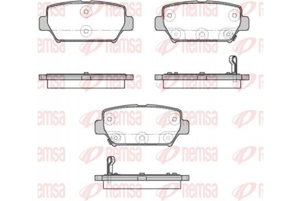 Remsa Σετ τακάκια, Δισκόφρενα - 1882.02