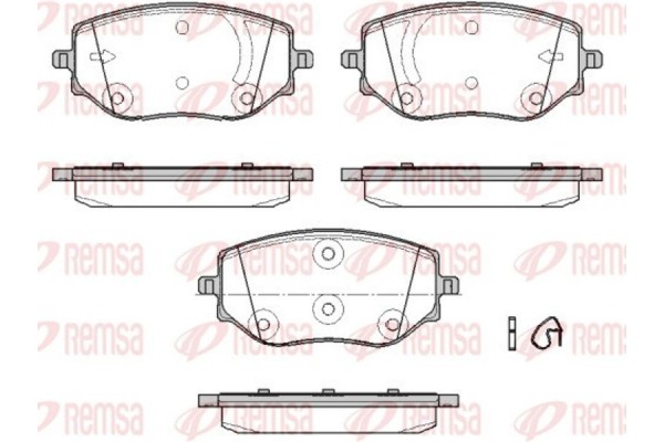 Remsa Σετ τακάκια, Δισκόφρενα - 1887.00