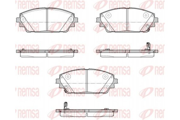 Remsa Σετ τακάκια, Δισκόφρενα - 1900.02