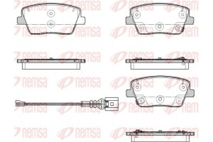 Remsa Σετ τακάκια, Δισκόφρενα - 1901.02