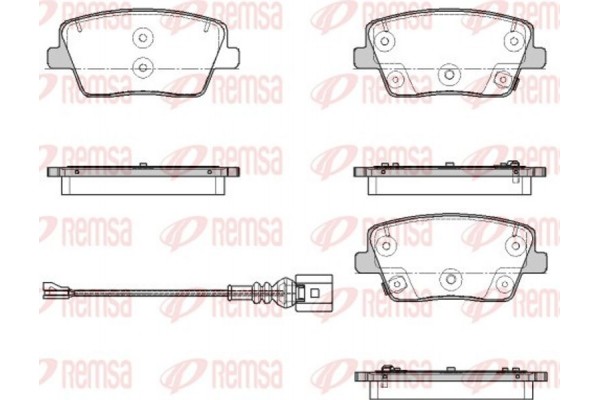 Remsa Σετ τακάκια, Δισκόφρενα - 1901.02 Remsa Σετ τακάκια, Δισκόφρενα - 1901.02
