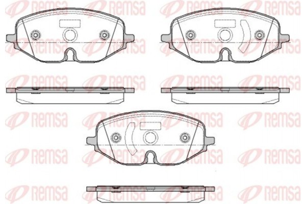Remsa Σετ τακάκια, Δισκόφρενα - 1906.01