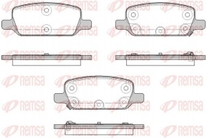 Remsa Σετ τακάκια, Δισκόφρενα - 1917.02