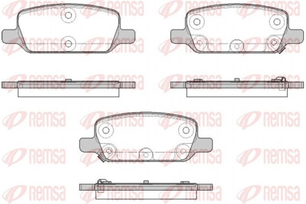 Remsa Σετ τακάκια, Δισκόφρενα - 1917.02