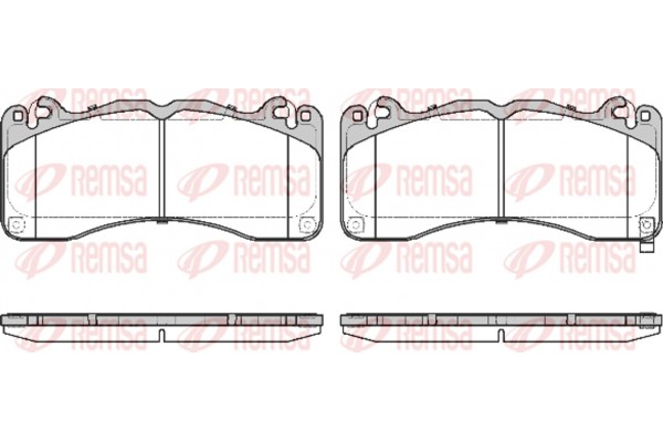 Remsa Σετ τακάκια, Δισκόφρενα - 1749.02