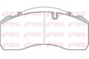 Remsa Σετ τακάκια, Δισκόφρενα - Jca 814.00