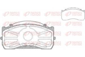 Remsa Σετ τακάκια, Δισκόφρενα - Jca 815.00