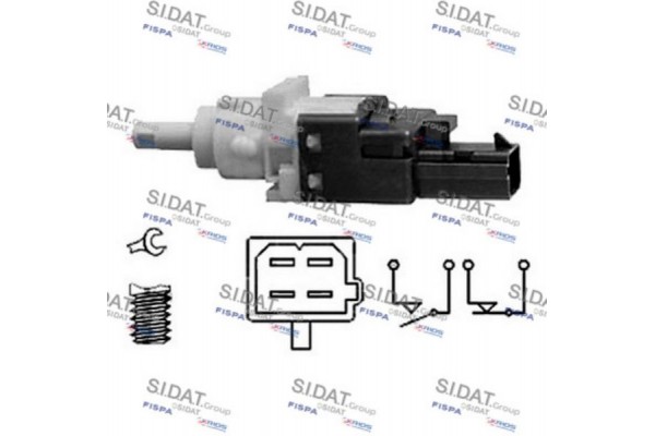 Sidat Διακόπτης Των Φώτων Φρένων - 5.140056 Sidat Διακόπτης Των Φώτων Φρένων - 5.140056