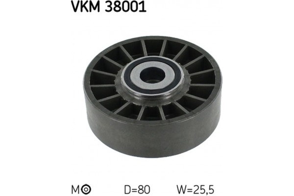 Skf Τεντωτήρας ιμάντα, Ιμάντας poly-V - Vkm 38001