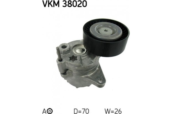 Skf Τεντωτήρας ιμάντα, Ιμάντας poly-V - Vkm 38020