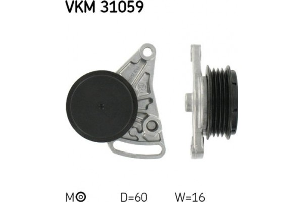 Skf Τεντωτήρας, Ιμάντας poly-V - Vkm 31059