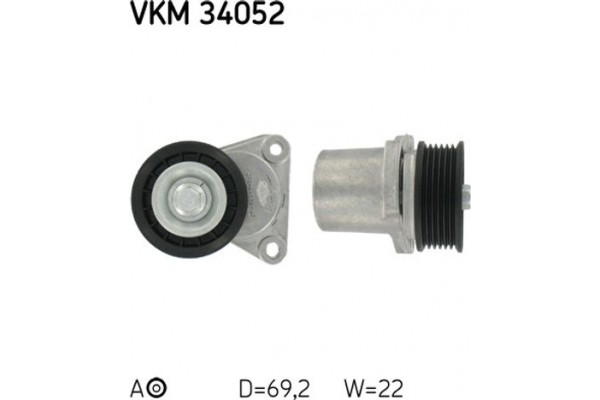 Skf Τεντωτήρας, Ιμάντας poly-V - Vkm 34052