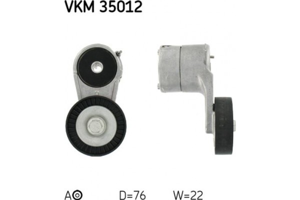 Skf Τεντωτήρας, Ιμάντας poly-V - Vkm 35012